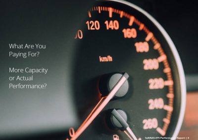 What are you paying for? More capacity or actual performance.