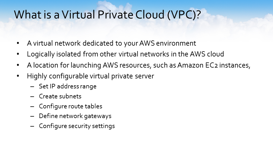 What is an AWS VPC