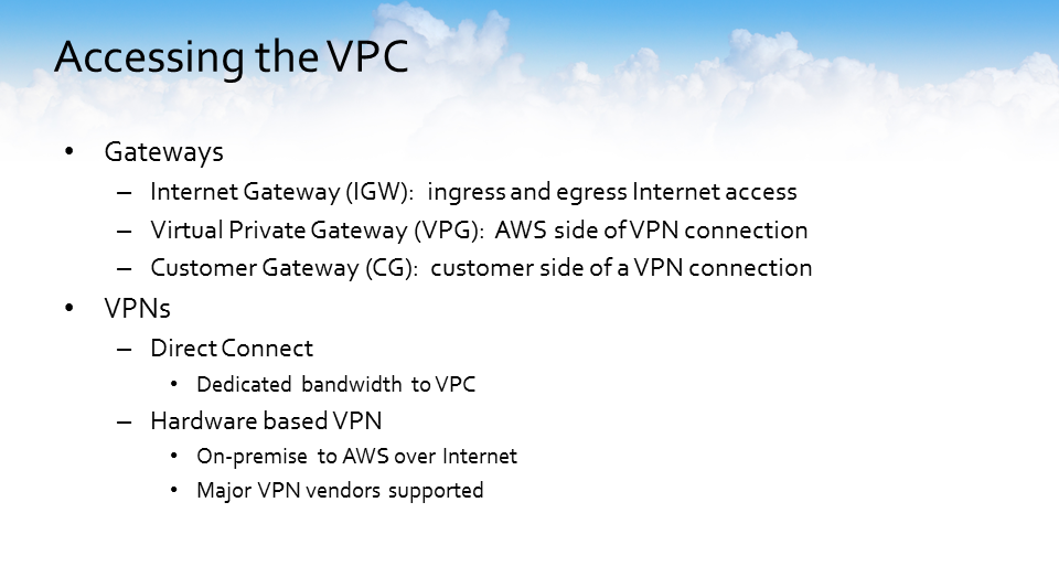 aws vpc access