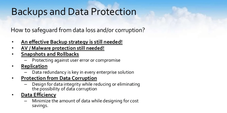 Backup and Data Protectiom